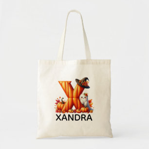 Sac fourre-tout d'Halloween monographique personna