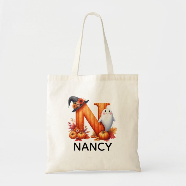 Sac fourre-tout d'Halloween monographique personna (Devant)