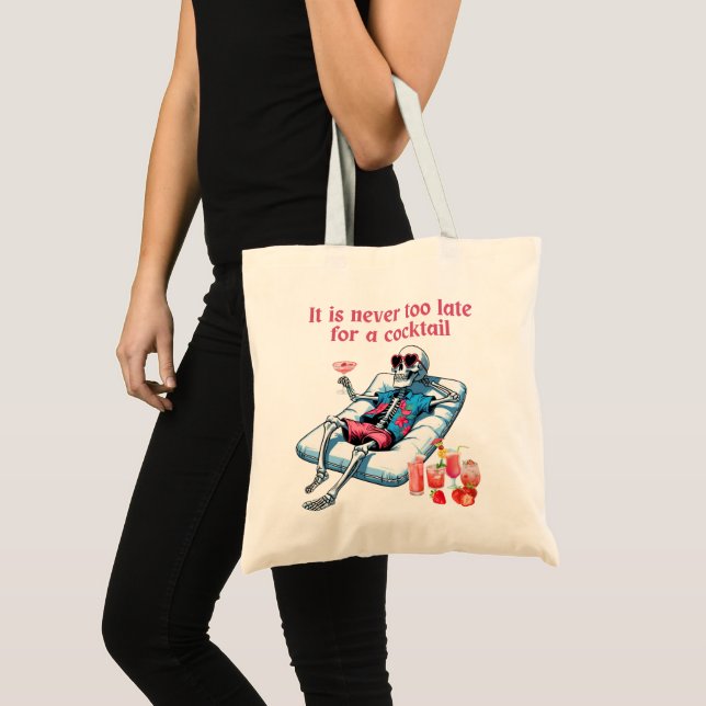 Sac fourre-tout d'Halloween - Squelette (Devant (produit))