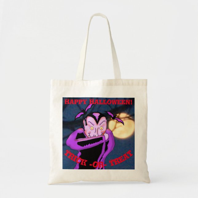Sac fourre-tout d'Halloween Vampire (Devant)