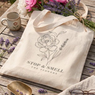 Sac fourre-tout d'illustration botanique 2026 Za