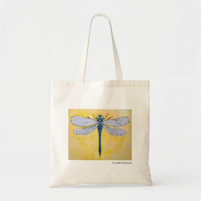 sac fourre-tout d'illustration de libellules (Devant)