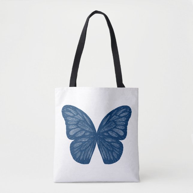 Sac fourre-tout d'illustration des ailes papillon  (Devant)