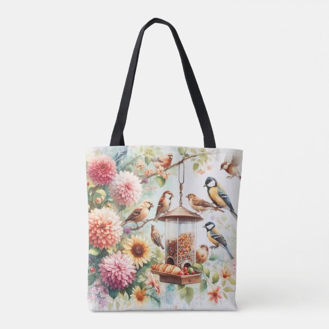 Sac fourre-tout d'image d'oiseaux sauvages (Dos)