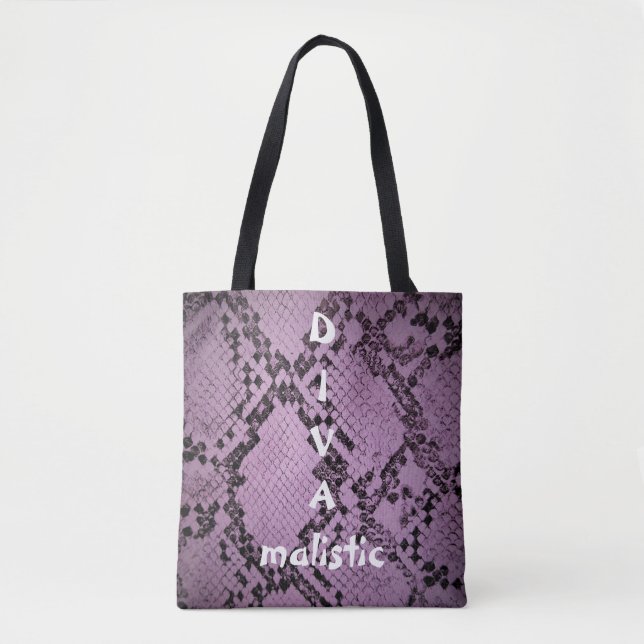 SAC FOURRE-TOUT d'impression DIVAmalist Purple Sna (Devant)