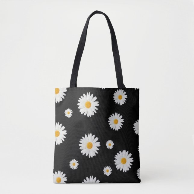 Sac fourre-tout d'impression Motif de la marguerit (Devant)