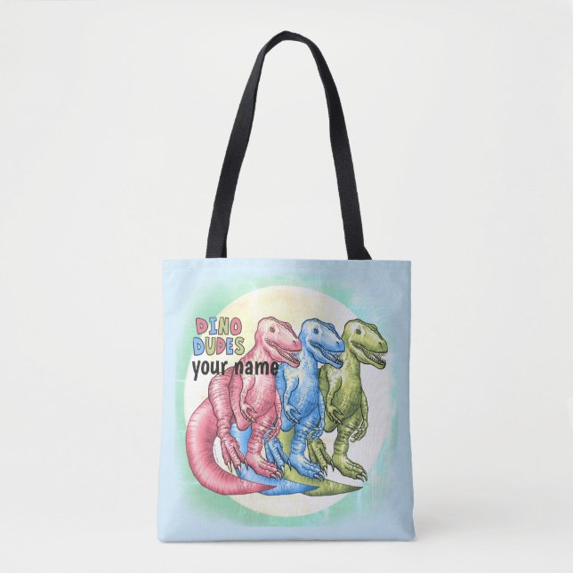 Sac fourre-tout Dino Dudes Dinosaures (Devant)