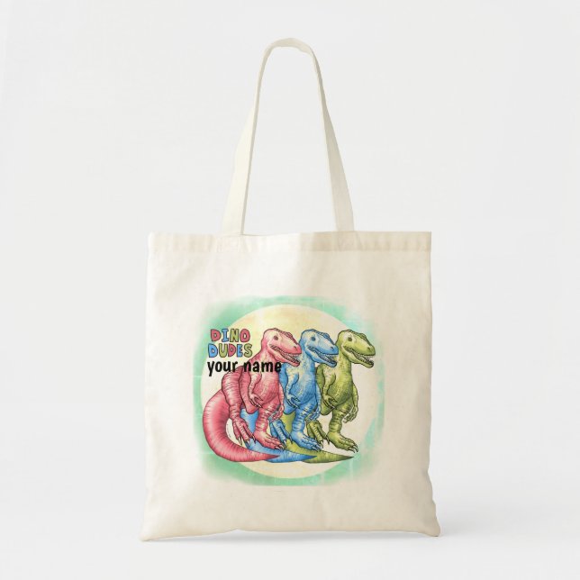 Sac fourre-tout Dino Dudes Dinosaures (Devant)