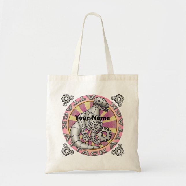 Sac fourre-tout dinosaure robot (Devant)