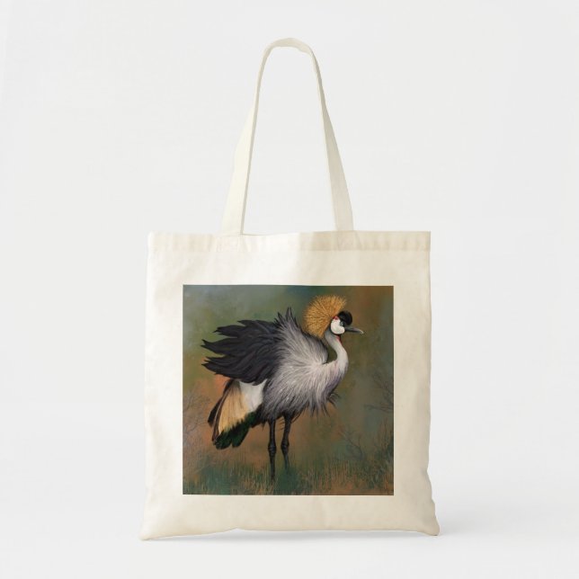 Sac fourre-tout d'oiseaux de la grue couronnée (Devant)