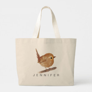 Sac fourre-tout d'oiseaux usés sur mesure