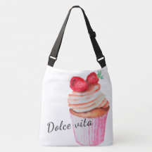 Sac fourre-tout Dolce vita avec design cupcake fra