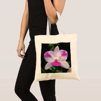 Sac fourre-tout d'orchidée rose et blanche