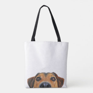 Sac fourre-tout double face avec photo de chien pe