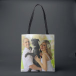 Sac fourre-tout double face avec photo personnalis<br><div class="desc">Concevez votre propre sac fourre-tout photo 2 faces avec votre photo personnalisée avec un modèle d'image à fond perdu. Téléchargez facilement vos propres photos avec vos personnages et sujets préférés.</div>