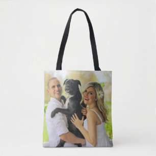 Sac fourre-tout double face avec photo personnalis