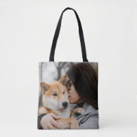Sac fourre-tout double face avec photo personnalis