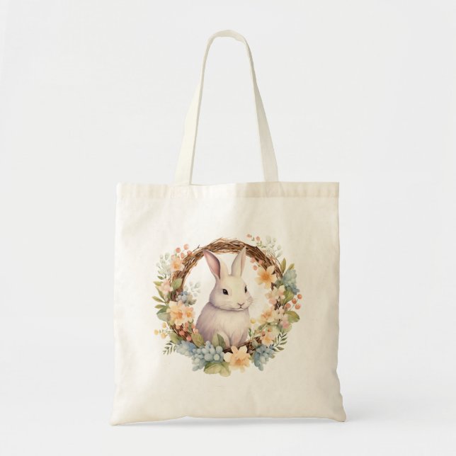 Sac fourre-tout doux lapin bunny animal mignon (Devant)