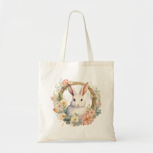 Sac fourre-tout doux lapin bunny animal mignon  (Devant)