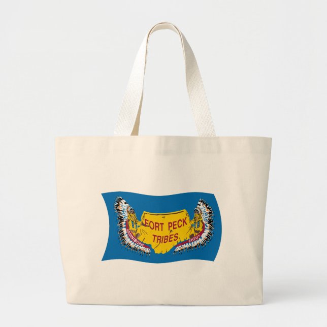Sac fourre-tout Drapeau Fort Peck Assiniboine (Devant)