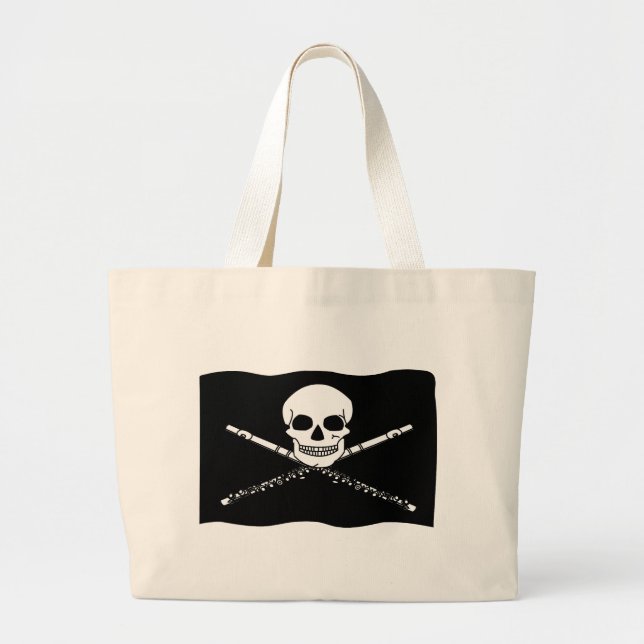 Sac fourre-tout drôle à cannelure de pirate (Devant)