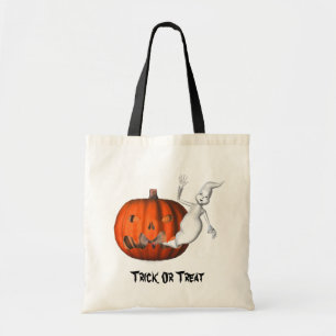 Sac fourre-tout drôle à Jack-o'-lantern Halloween