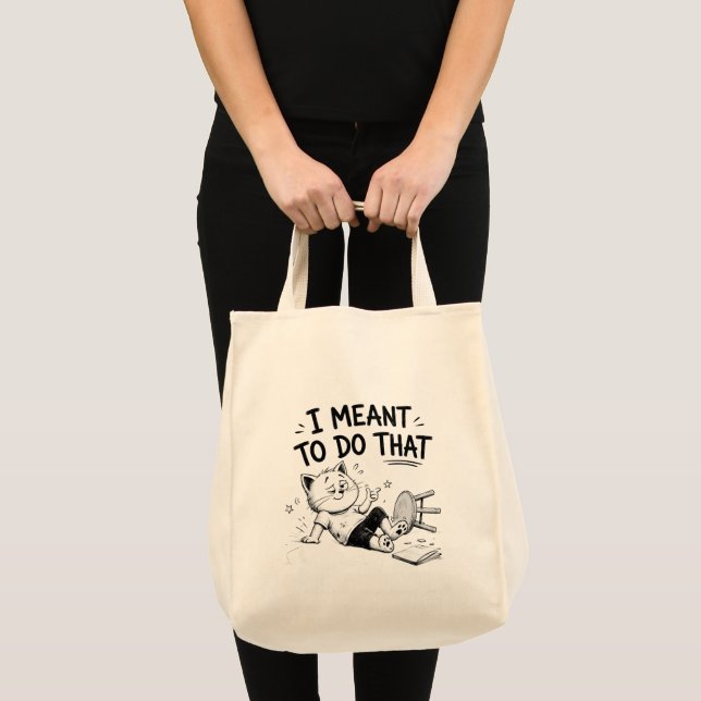Sac fourre-tout drôle « C'était exprès » (Devant (produit))