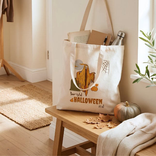 Sac fourre-tout drôle de squelette d'Halloween (Créateur téléchargé)