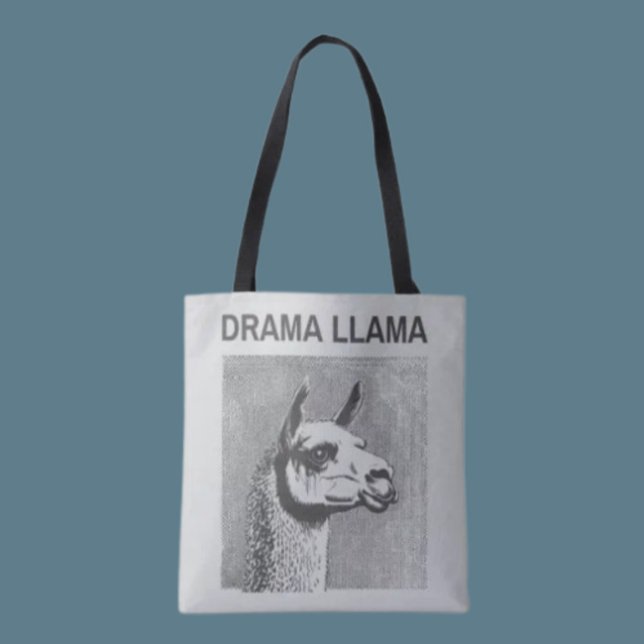 Sac fourre-tout drôle Drama Llama (Créateur téléchargé)
