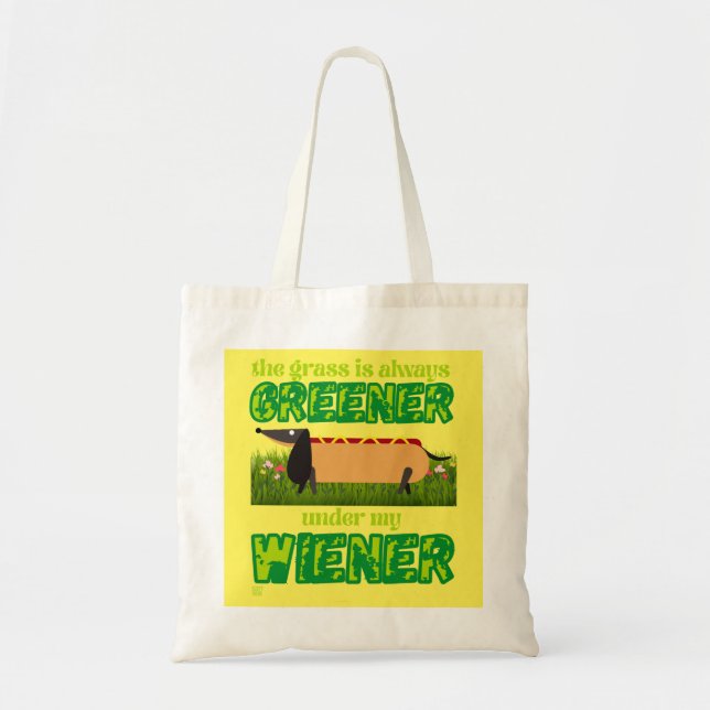 sac fourre-tout drôle "MY WIENER" (Devant)
