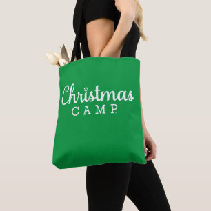 Sac fourre-tout du camp de Noël Vert