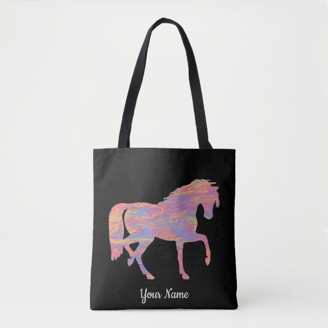 Sac fourre-tout du Cheval Pastel Swirl (Devant)