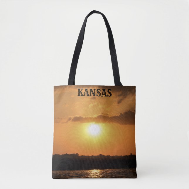 Sac fourre-tout du coucher de soleil du Kansas (Devant)