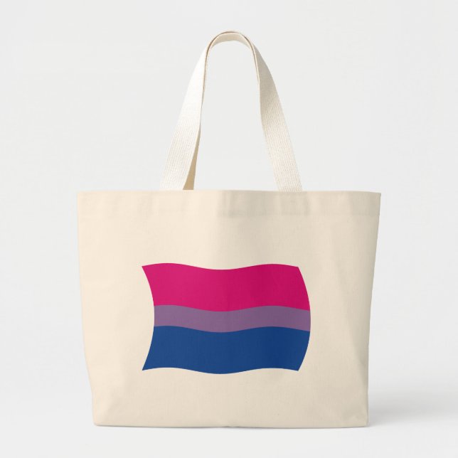 Sac fourre-tout du drapeau de la fierté bisexuelle (Devant)