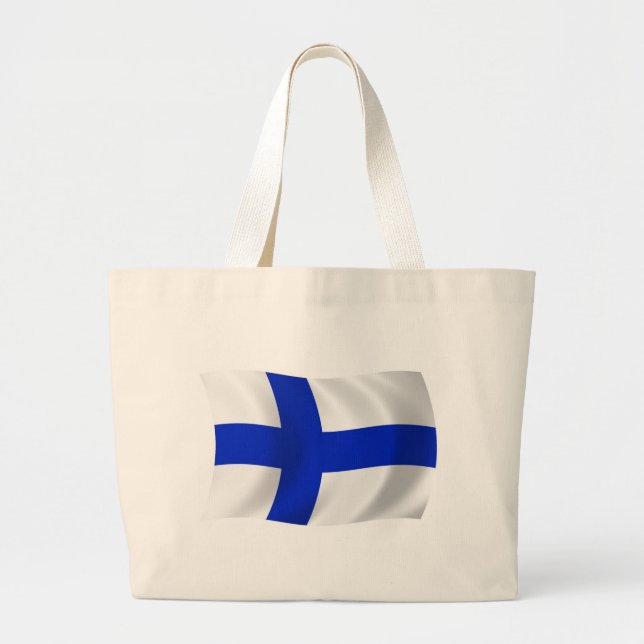 Sac fourre-tout du drapeau de la Finlande (Devant)