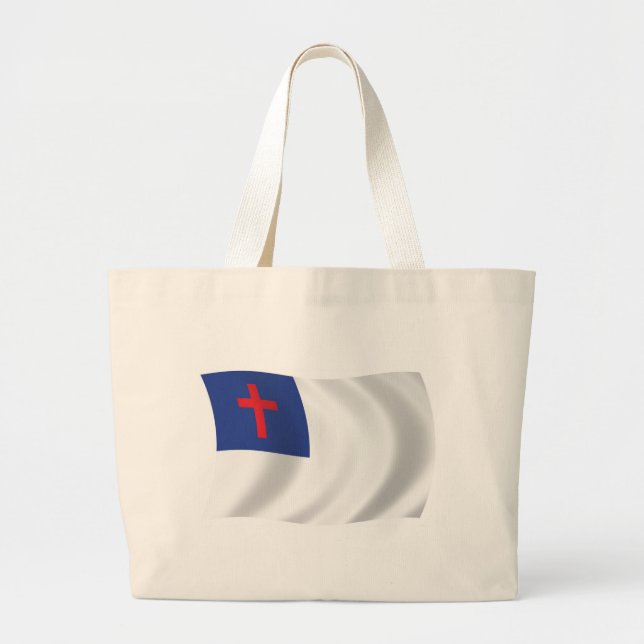 Sac fourre-tout du drapeau de la religion chrétien (Devant)