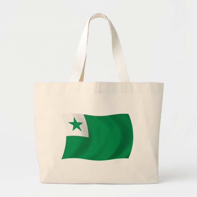 Sac fourre-tout du drapeau de l'espéranto (Devant)