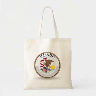 Sac fourre-tout du drapeau de l'Illinois