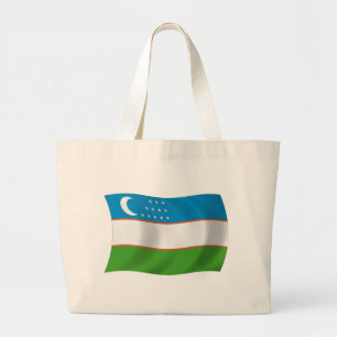 Sac fourre-tout du drapeau de l'Ouzbékistan