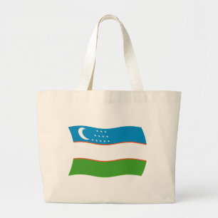 Sac fourre-tout du drapeau de l'Ouzbékistan