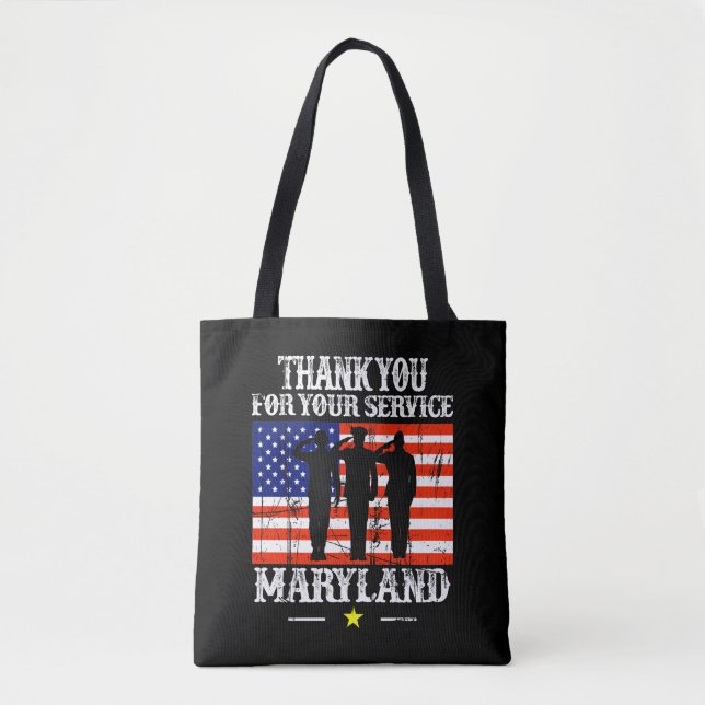 Sac fourre-tout du drapeau du Maryland (Devant)