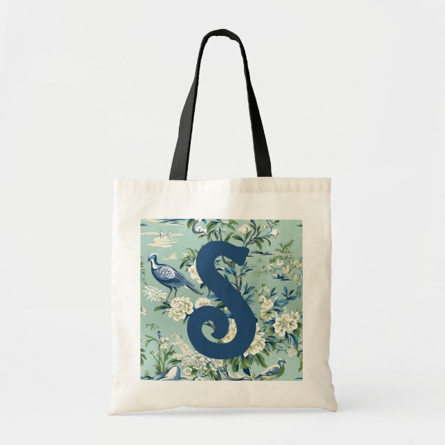 Sac fourre-tout du livre - Initiale sur Chinoisere (Devant)
