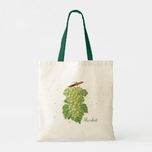 Sac fourre-tout du marché du raisin vert