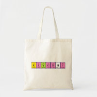 Sac fourre-tout du nom de table périodique de Kiyo