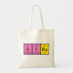 Sac fourre-tout du nom de table périodique de la s