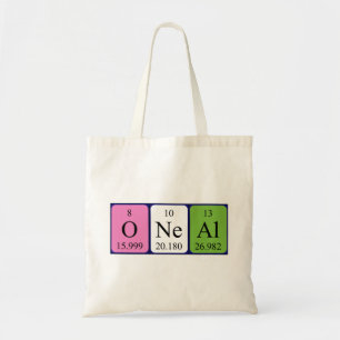 Sac fourre-tout du nom de table périodique de l'oe