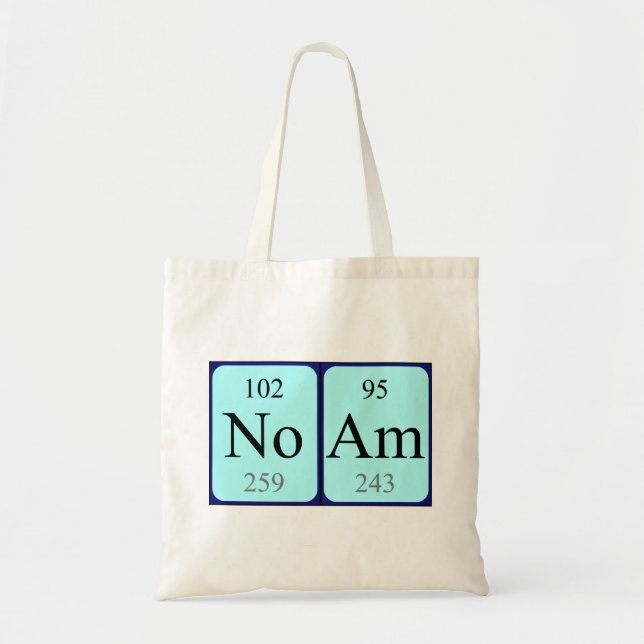 Sac fourre-tout du nom de table périodique du nom  (Devant)
