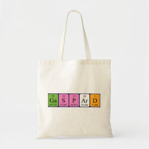 Sac fourre-tout du nom du tableau périodique Gaspa