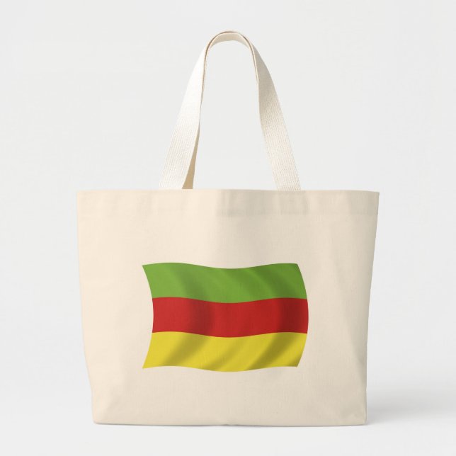 Sac fourre-tout du peuple Bodos avec drapeau (Devant)