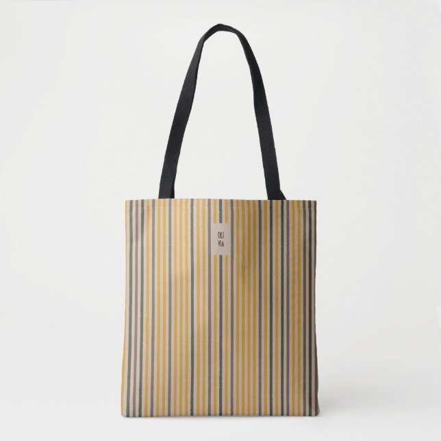 Sac fourre-tout Echo Trails - Mustard Yellow Strip (Devant)